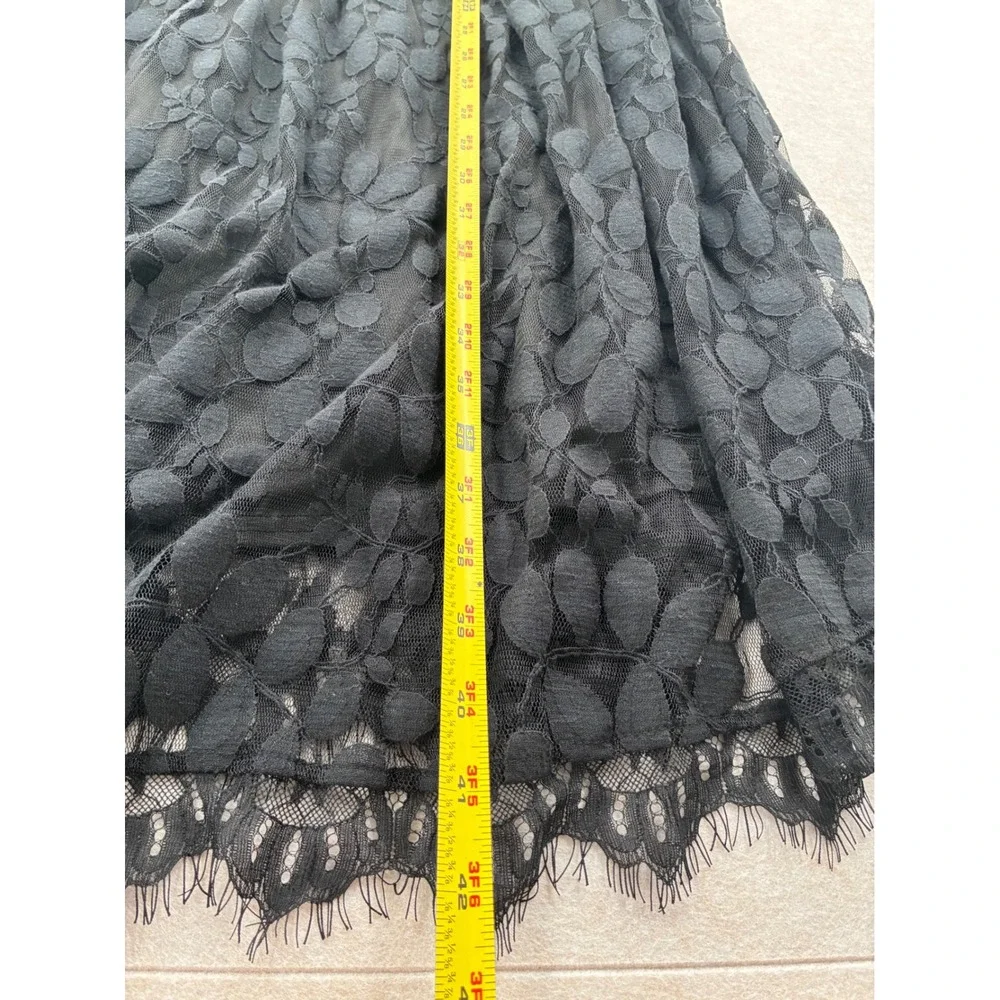Torrid Black Lace Long Sleeve Dress Flare Plus Size 12 Whimsygoth Coquette
